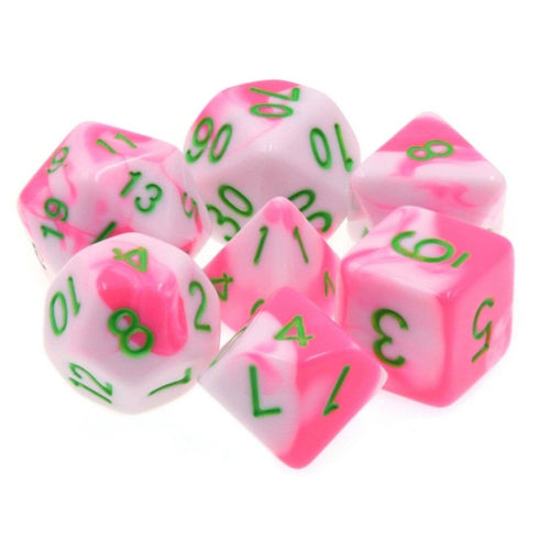 Pink Flamingo RPG Dice Set